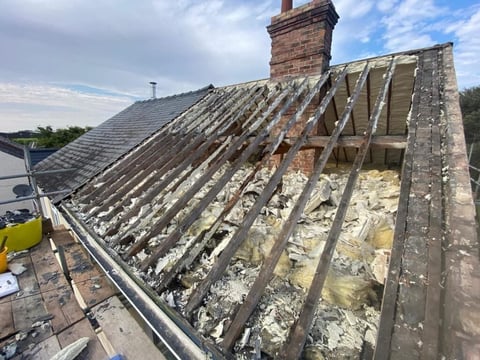 Roof preparation after spray foam